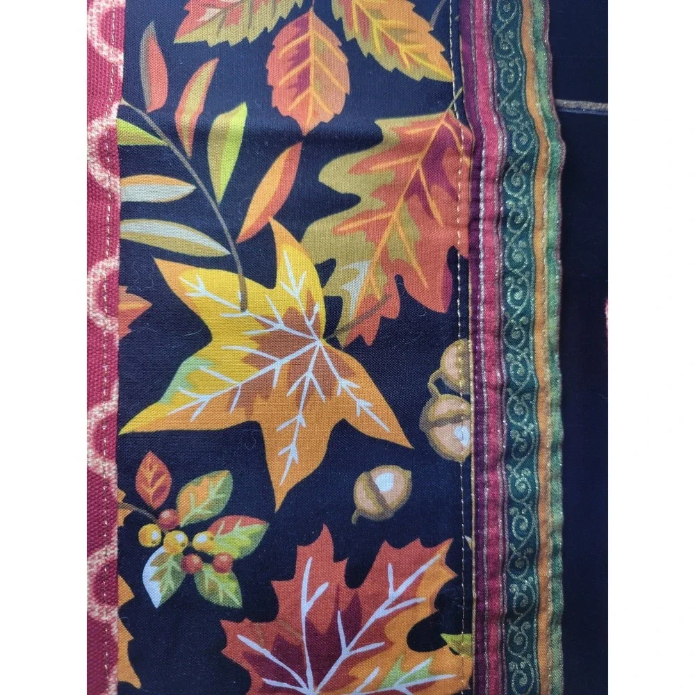 Thanksgiving Autumn‎ Fall Harvest  Placemats Set of 6 with Table Runner 36